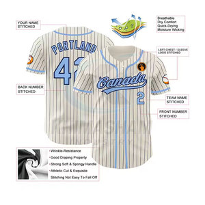 Maillot de baseball personnalisé coupe classique 100 % polyester respirant séchage rapide coutures durables confortable à porter pour l'entraînement quotidien - Product Image 2
