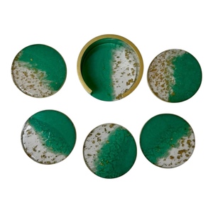 Posavasos de Resina Hechos a Mano, Modernos y Personalizados, Redondos de 300 mm de Diámetro, Resistentes al Calor, Reutilizables, Decoración para Mesa del Hogar - Product Image 5