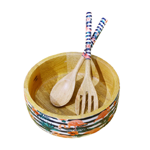 Tazón de Resina Epoxi y Madera de Acacia para Postres, Ocasiones Especiales, Acabado Natural, Estilo Americano, Pulido, Ecológico, para Sopa, Ensalada, Fruta - Product Image 1