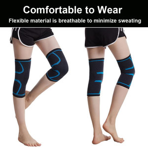 <b>Knee</b> Sleeve Compression <b>Support</b> Black With Pink Trim Elastic Fit Women's Sports <b>Brace</b> - Product Image 2