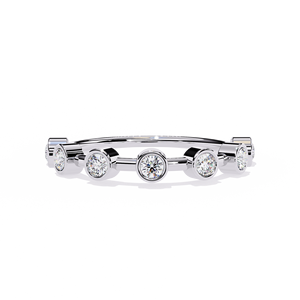 Bague empilable SHREERAJ SOLITAIRE en or jaune 18 carats avec diamant naturel serti en étoile, style ethnique unisexe, 0,30 carat, certifiée IGI, bague délicate - Product Image 2