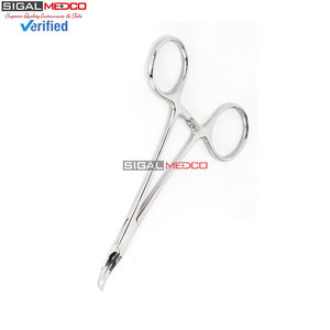 Pinzas de sujeción planas de acero inoxidable de alta precisión para anclajes dérmicos, herramienta profesional para piercing corporal, las más vendidas - Product Image 2