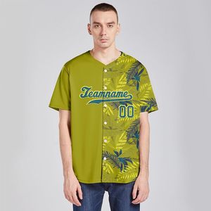 2025 maillot de Baseball de Style hawaïen personnalisé femmes broderie/impression nom numéro uniforme chemises ventilateur de balle tropicale - Product Image 2