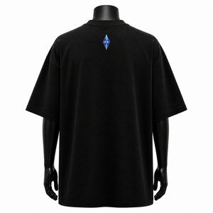 T-shirt noir surdimensionné personnalisé, imprimé vintage, coton, streetwear, homme, tee-shirt imprimé de haute qualité, logo OEM - Product Image 4
