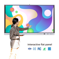 Tableau blanc interactif 4K 65 pouces 75 pouces 86 pouces, tableau intelligent AI pour l'enseignement scolaire, le bureau et les conférences
