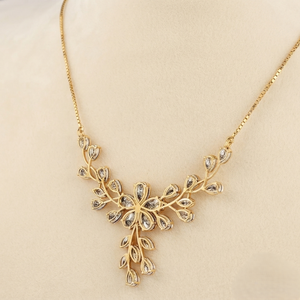 Collar de Diamantes con Corte Pera Cultivados en Laboratorio, Oro Sólido de 18K para Mujer, Certificado IGI, Joyería Romántica para Regalo de Boda o Compromiso - Product Image 6