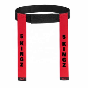 เข็มขัดรัดเอวสำหรับเล่นรักบี้ 5 Kingz Sports สีแดงดำ น้ำหนักเบา ทนทาน เป็นมิตรกับสิ่งแวดล้อม เหมาะสำหรับใช้ในการแข่งขัน โปรโมชั่น หรือเป็นอุปกรณ์เชียร์ทีม - Product Image 1
