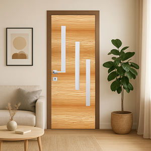 Porte de secours d'urgence en PVC, étanche, anti-termites, à ouverture manuelle, surface finie, pour hôpitaux, chambres et écoles - Product Image 1