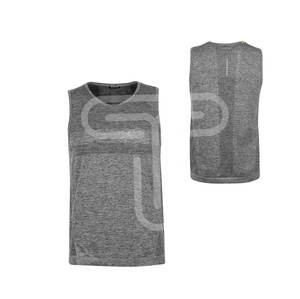 100% haute qualité premium coton 240gsm coupe ample sans manches débardeur pour hommes Logo personnalisé respirant tricoté Style décontracté - Product Image 1