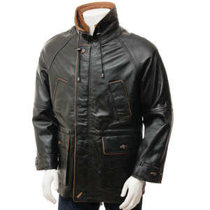 Chaqueta de Cuero Estilo Urbano para Hombre 2026, Calidad Premium, Talla Regular, Cierre de Cremallera, Impermeable, Transpirable y Resistente al Viento - Product Image 3