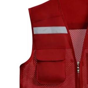 Chaleco de Seguridad Casual de Alta Visibilidad ANSI Clase 2 para Hombre con Logotipo Personalizado, Transpirable y Cómodo, de Poliéster y Algodón, Gran Venta - Product Image 5