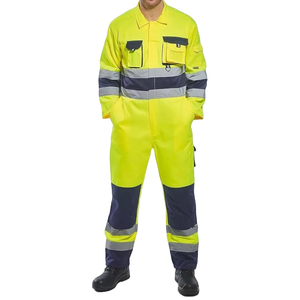High Quality Custom <b>Men's</b> Safety <b>Work</b> Coveralls <b>for</b> <b>Men's</b> New Safety Working Uniforms Reflective <b>Overall</b> Worker With Logo - Product Image 3