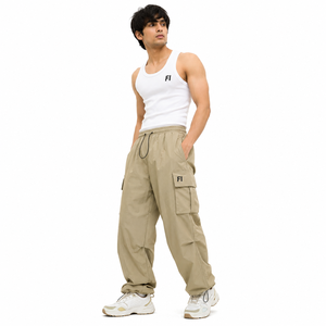 Pantalones Cargo Jogger para Hombre al por Mayor, Cintura Elástica con Cordón, Bolsillos con Solapa Múltiple, Dobladillo Ajustable, Moda Y2K, Proveedor de Ropa Urbana de EE. UU. - Product Image 5