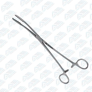 Pinzas Curvas Ulrich con Trinquete de 27 cm, Pinzas de Presión con Inserción de Esponja en la Punta Curva, Instrumento Médico de 10.5 Pulgadas, Pinzas para Aplicación de Apósitos - Product Image 3