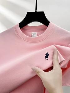 T-shirt pour homme 100% coton, manches courtes, col rond, luxe, nœuds brodés sur le devant, respirant, décontracté, été - Product Image 6