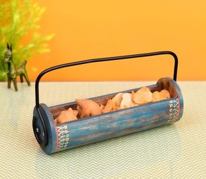 Modern <b>Rustic</b> <b>Wooden</b> Platter Natural Texture Serving Board Decorative <b>Table</b> Presentation Tray for Kitchen <b>Dining</b> Hosting Decor - Product Image 4