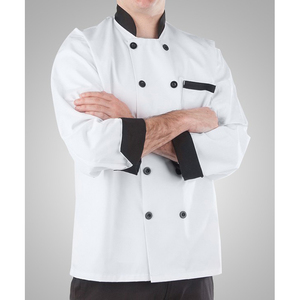 Chaqueta de Chef Blanca para Hombre, Manga Larga, Algodón, Doble Botonadura, para Uniformes de Restaurante y Bar - Product Image 3
