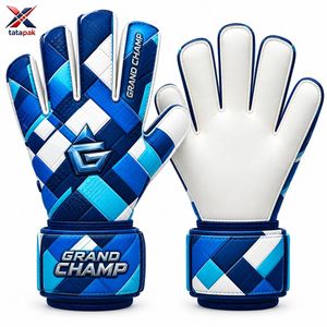 Guantes de Portero de Fútbol Tata Pak Grand Champ, Dedos Completos, Palma de Cuero y Látex, Transpirables, Correa de Muñeca Ajustable, Unisex para Exteriores - Product Image 6