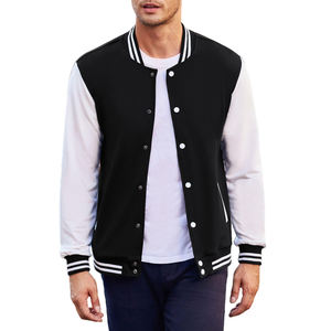 Chaqueta Varsity con Mangas de Cuero y Bordado Personalizado, Fabricante Profesional, Chaqueta de Invierno de Alta Calidad para Hombre, Estilo Letterman de Béisbol - Product Image 4