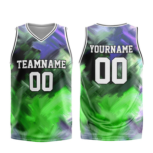 Maillots de basket-ball imprimés numériquement, qualité supérieure, nouveau design, avec personnalisation de la couleur et du design - Product Image 1