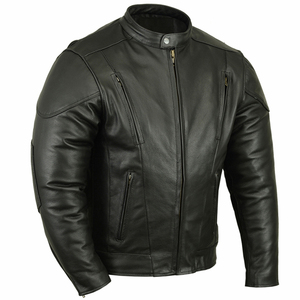 Cheap Price New Stylish Lightweight <b>Leather</b> <b>Jacket</b> for <b>Men</b> / Hot Sale Good Quality Comfortable <b>Men</b> <b>Leather</b> <b>Jackets</b> Customized - Product Image 1