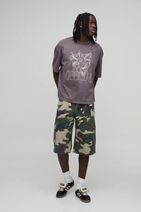 Camiseta oversize de corte holgado para hombre, hombros caídos, algodón grueso, estilo streetwear, fabricante de camisetas con logo personalizado - Product Image 6