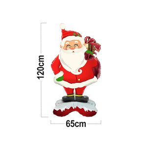 Set di Palloncini Natalizi Babbo Natale 120 cm X 65 cm, Totale 12 Palloncini - Product Image 3