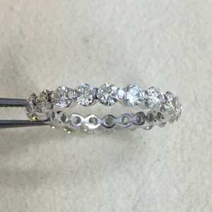 Anillos de Diamantes Reales de 2.06 Ct, Corte Redondo, Diamante Blanco Natural, Anillo de Compromiso y Boda para Mujer, Plata de Ley 925, Venta al por Mayor - Product Image 1