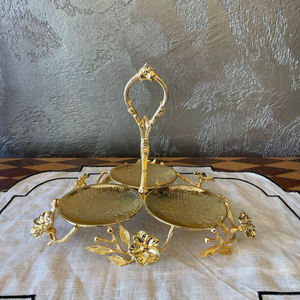 Ensaladera de Tres Niveles con Acabado Plateado, Decoración Ecológica para Mesa en Bodas y Fiestas, Herramientas Premium para Pasteles, Diseño Increíble - Product Image 1