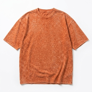 เสื้อยืดโอเวอร์ไซส์ทรงบ็อกซี่ คอกลม แขนสั้น ผ้าฝ้าย 100% พิมพ์ลายดิจิทัล สไตล์สตรีทแวร์ สำหรับใส่ในชีวิตประจำวัน แบบวินเทจล้างสีพิเศษ - Product Image 4