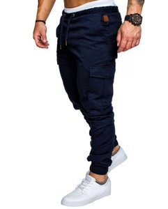 Pantalones Jogger Cargo Ligeros de Algodón 100% para Hombre, al por Mayor, Elásticos, para Fitness, Pintor, con Logotipo Personalizado, Lisos, para Correr, de Pista - Product Image 4