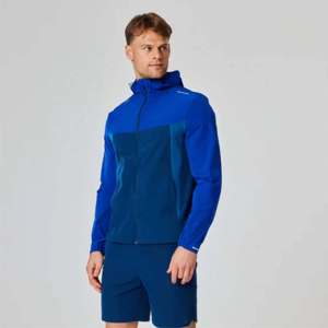 เสื้อแจ็คเก็ตกันลมสำหรับผู้ชายแบบ OEM สั่งทำพิเศษสำหรับฤดูร้อน กันน้ำ ระบายอากาศได้ดี ลายพิมพ์บางเบา เหมาะสำหรับกิจกรรมกลางแจ้ง เท่ห์ ทันสมัย - Product Image 2