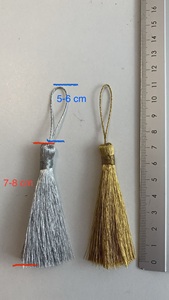 Flecos de Seda con Nudo Chino de 15 cm, Adorno Decorativo Largo para Colgar Verticalmente en Prendas, Cortinas, Hogar y Accesorios de Bolsos - Product Image 5