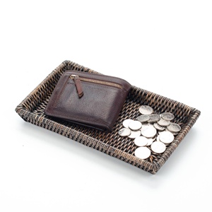 Rattan storage <b>organiser</b> restaurant hotel supplies eco friendly decor trays handbraided tray - Product Image 2