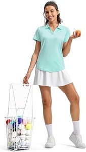 เสื้อเชิ้ตผู้หญิงสั่งทำพิเศษ ระบายอากาศได้ดี แห้งเร็ว แขนครึ่งตัว สีพื้น ผ้าคอตตอนปิเก้ ปักโลโก้ แฟชั่นลำลอง - Product Image 2