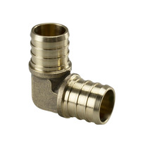 Raccord coudé PEX 1/2 pouce en laiton avec filetage et joint pivotant à 90 degrés