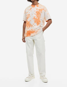 T-shirts imprimés personnalisés unisexes surdimensionnés en coton premium 100% – T-shirt épais vintage avec sérigraphie pour hommes - Product Image 1