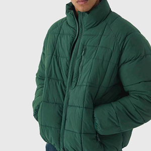 Chaquetas Acolchadas Personalizadas de Alta Calidad, Chaqueta Acolchada de Doble Cara para Invierno, Chaqueta Acolchada Brillante Personalizada para Hombre con Capucha Desmontable - Product Image 1
