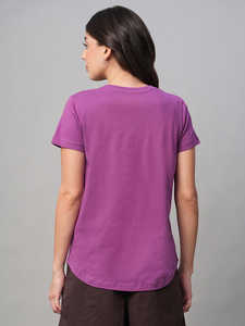 Camiseta Corta de Moda con Hombros Caídos - Camiseta de Mujer de Corte Holgado y Largo Corto - Product Image 4