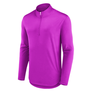 Custom Men Activewear Quarter Zip Training Top Quick Dry Running Shirt OEM Manufacturer - Product Image 5