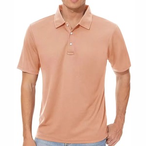 Camiseta Polo 2k26 de Estilo Nuevo para Hombre, Color Durazno Sólido, Manga Corta, Premium, Informal, para Golf y Negocios - Product Image 4