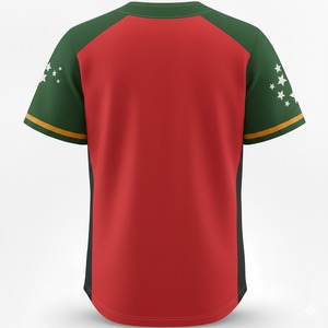 Vente directe d'usine, maillot de baseball respirant à séchage rapide, col rond, design personnalisable, haute qualité, 100% polyester, fabriqué au Pakistan - Product Image 6