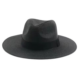 Sombrero de Paja Sencillo y Elegante con Ala Corta, Ligero y Transpirable, Estilo Veraniego para Playa, Vacaciones y Protección Solar - Product Image 2