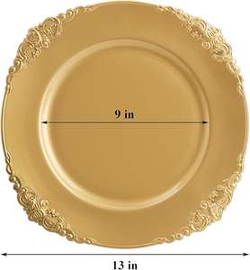 Assiette de Présentation Ronde de Luxe – Vaisselle Décorative pour Réceptions de Mariage, Banquets, Hôtels et Réceptions - Product Image 6