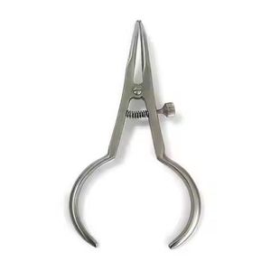 Portaagujas Castroviejo de Acero Inoxidable, Instrumento de Microcirugía, Portaagujas Quirúrgico Oftálmico y Dental, Tipo de Bloqueo - Product Image 5