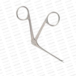 Pinces à préhension Alligator – Acier inoxydable, simple action, mâchoires dentelées – Instruments microchirurgicaux ORL et otologie par Vaslcare - Product Image 3