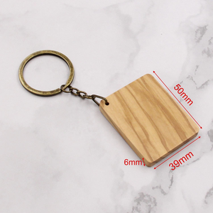 Porte-clés vierge en bois de Koa massif, cadeau d'anniversaire, gravable, cadeau promotionnel - Product Image 5