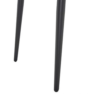 Rectangular Dining Table N101 122*76*76cm MDF with Black PVC Marble Surface Arc Disassemble Design - Product Image 6