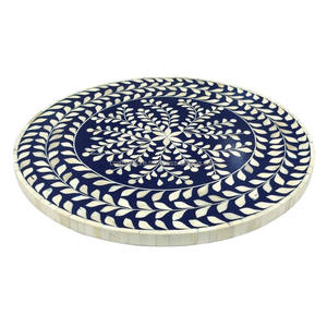 Plateaux de service élégants en bois massif faits à la main, écologiques, personnalisés, pour ensembles de service de 3 pièces, revêtement émaillé brun pour la maison et l'hôtel - Product Image 4