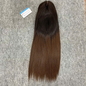 Peluca de Cabello Natural Liso de Alta Calidad, Cabello Virgen Vietnamita, Peluca Ombre con Cierre de Encaje HD, Lista para Enviar - Product Image 3